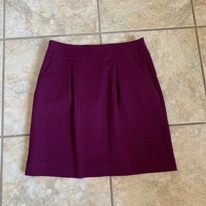 LOFT Rich Purple Mini Skirt